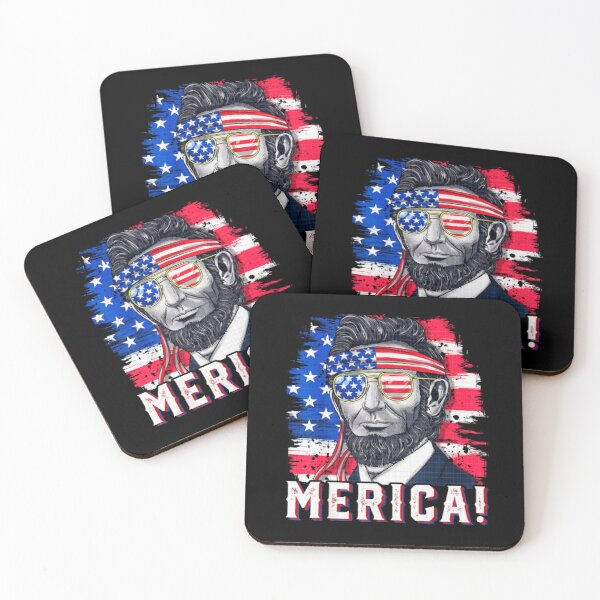 Item preview, MERICA Abraham Lincoln 4th Of July designed and sold by Kribis.