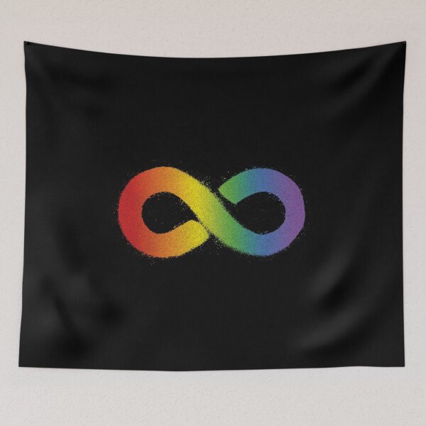 Item preview, Rainbow Infinity Symbol | Autism Pride Sticker | Neurodiversity designed and sold by YikesForever.
