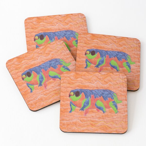 Item preview, Tardigrade in Orange designed and sold by SCRAPPLIQUE.