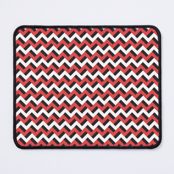 Item preview, Zigzags rojos y negros blancos designed and sold by Petits Pixels.