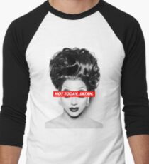 Not Today Satan 003 Men's Baseball ¾ T-Shirt
