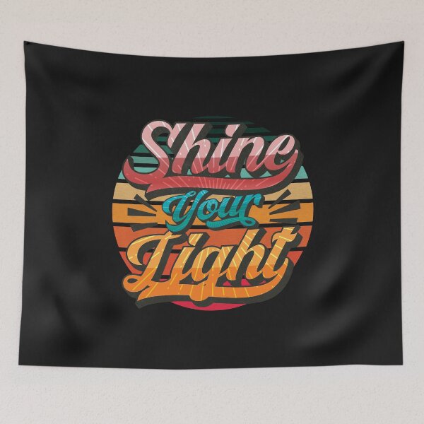 Item preview, Shine your light - inspirational Quote designed and sold by VichallanStudio.