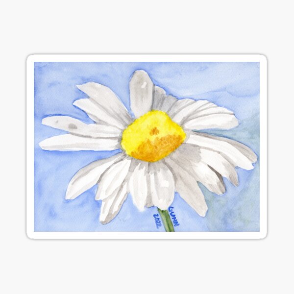 Four Color Daisy Sticker