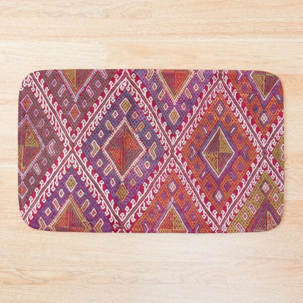 Item preview, Colorful Wool Woven Old Antique Turkish Rug designed and sold by nouveaudecor.