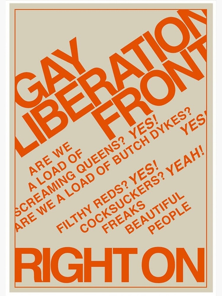 Disover 1969 Gay Liberation Front Premium Matte Vertical Poster