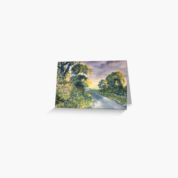 "Wild Roses on the Wolds" Greeting Card