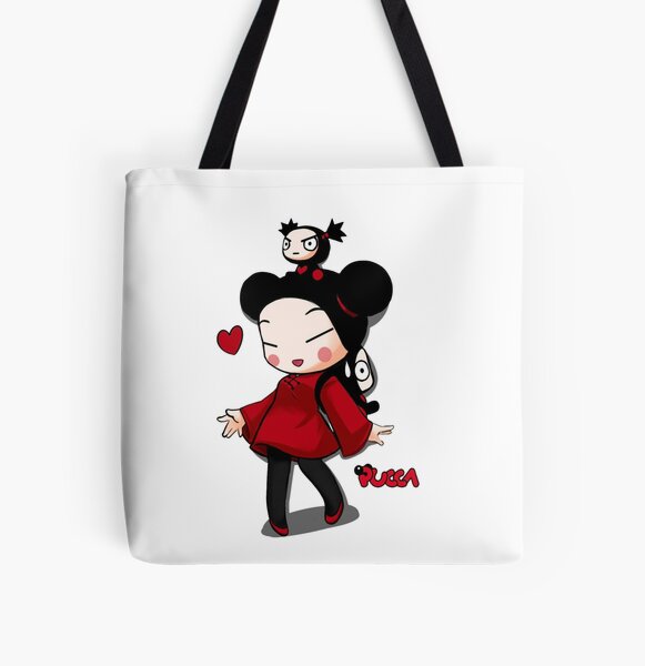 RARE large red VOOZ Pucca Garu backpack bag Anime | eBay