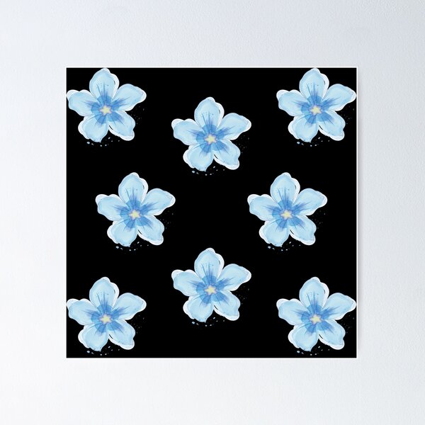 Item preview, Blue Buttercup Watercolor Flowers designed and sold by Burnout (⌣_⌣).