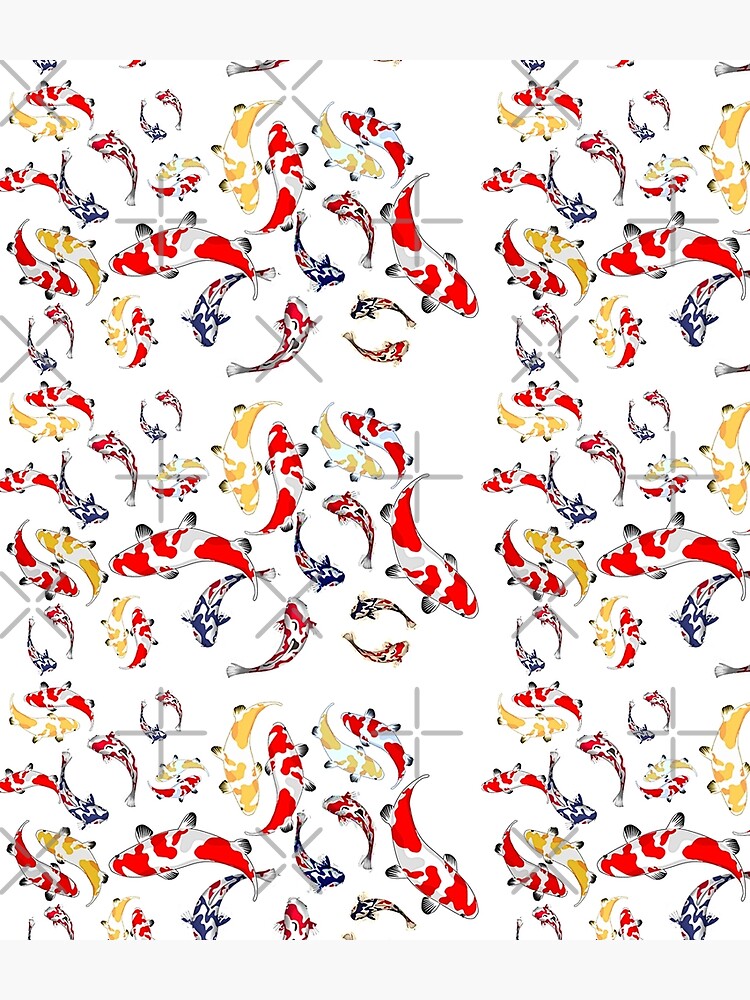 Pattern Print Koi Fish Backpack
