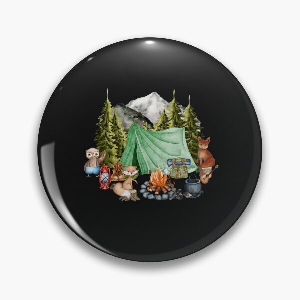 Item preview, Woodland Animals Camping designed and sold by HappyLifeCreate.