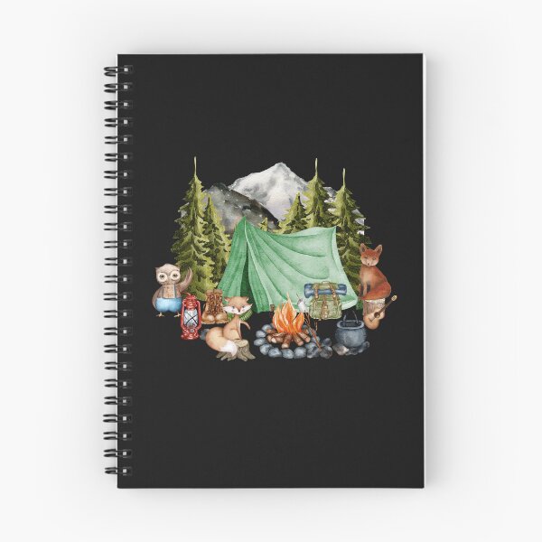 Item preview, Woodland Animals Camping designed and sold by HappyLifeCreate.