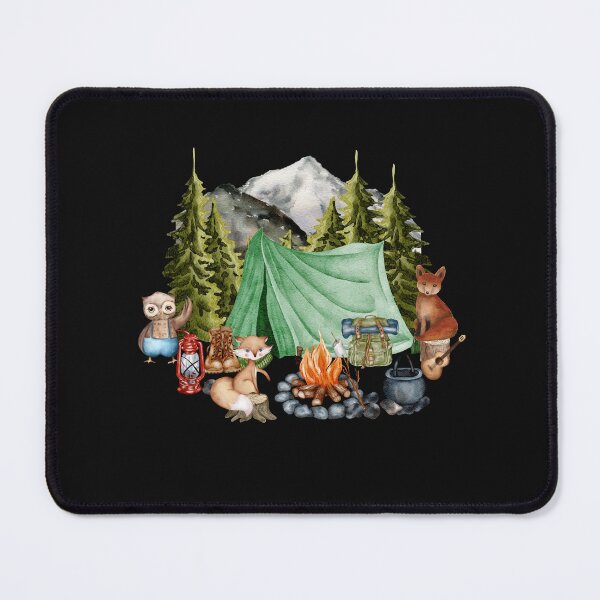 Item preview, Woodland Animals Camping designed and sold by HappyLifeCreate.