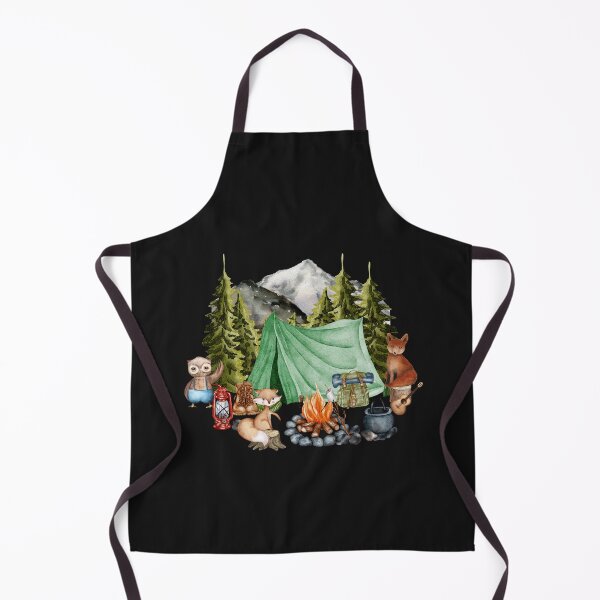 Item preview, Woodland Animals Camping designed and sold by HappyLifeCreate.