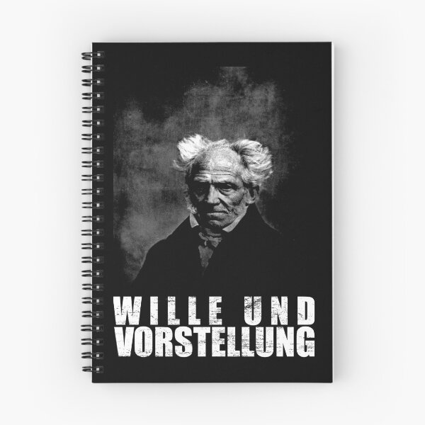 Artikelvorschau, Arthur Schopenhauer Wille Und Vorstellung, Will and Representation (Black & White) entworfen und verkauft von Careful Disorder.
