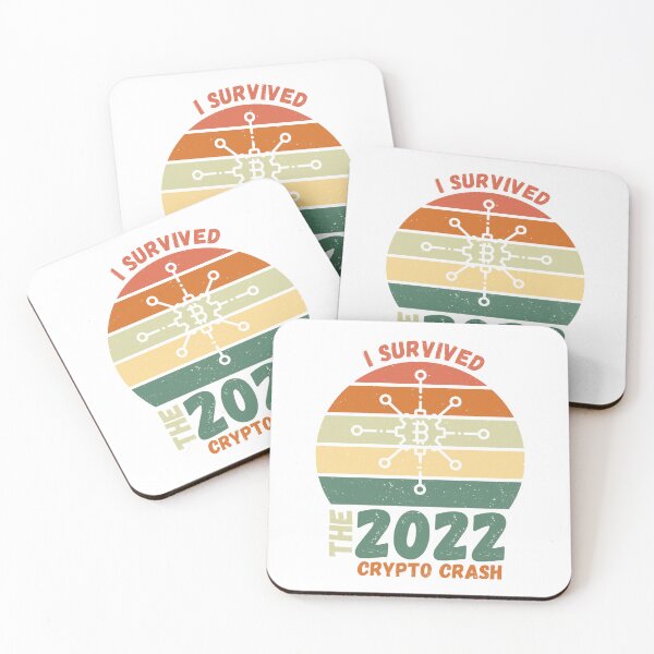 Item preview, I Survived the 2022 Crypto Crash Retro Vintage Sunset - Funny designed and sold by dschiffer12.