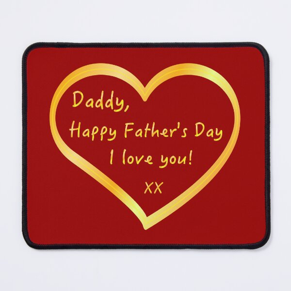 Item preview, Father's day message : Daddy, Happy Father's Day! I love you! xx designed and sold by Moyanana.