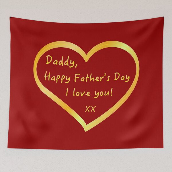 Item preview, Father's day message : Daddy, Happy Father's Day! I love you! xx designed and sold by Moyanana.