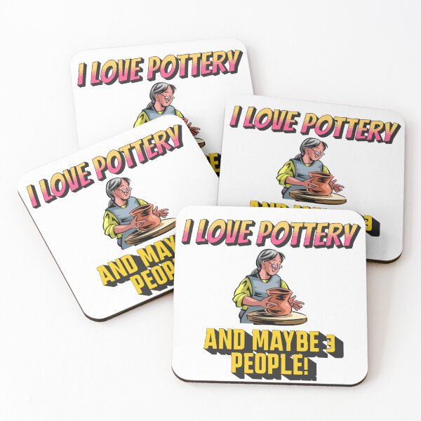 Item preview, I Love Pottery And Maybe 3 People designed and sold by Handyhouse.
