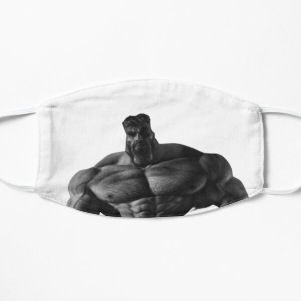 Chad Gigachad Mask Mask Cloth Reusable Print Filter Washable Chad Gigachad  Meme Soyjak Doomer Zoomer Boomer Macho Jaw Gray