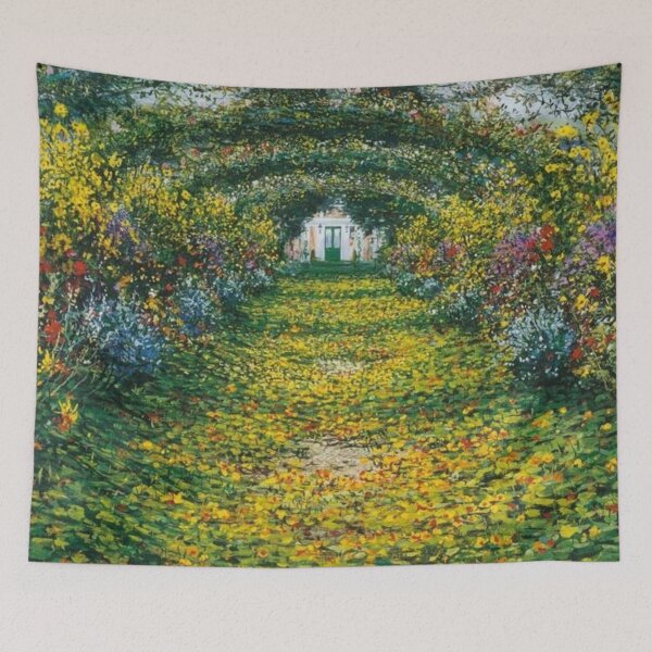 Item preview, Path to the secret garden by Claude Monet designed and sold by ArtHistoryLover.