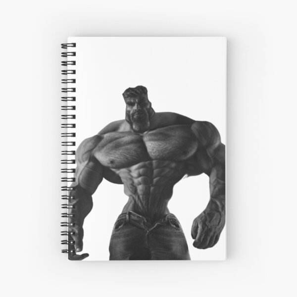Giga chad, pepe chad, virgin set Spiral Notebook for Sale by T-Look
