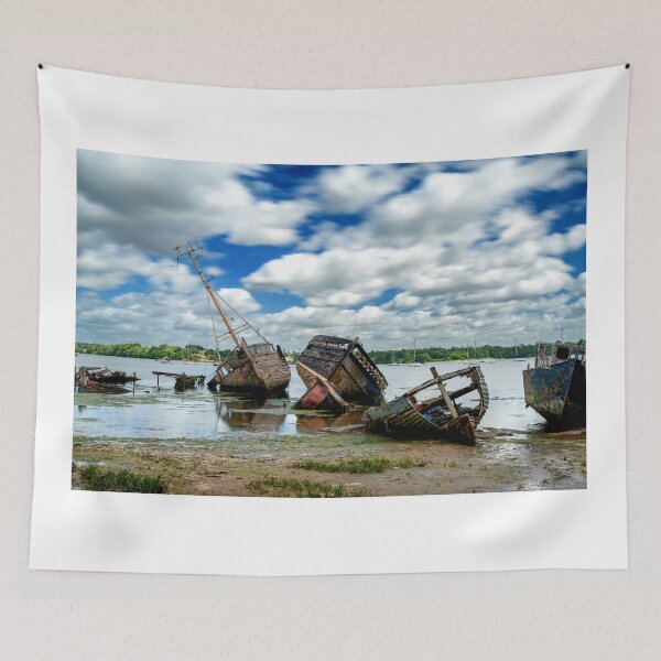 Item preview, Pin Mill Boat Graveyard designed and sold by DiFigianoPhoto.
