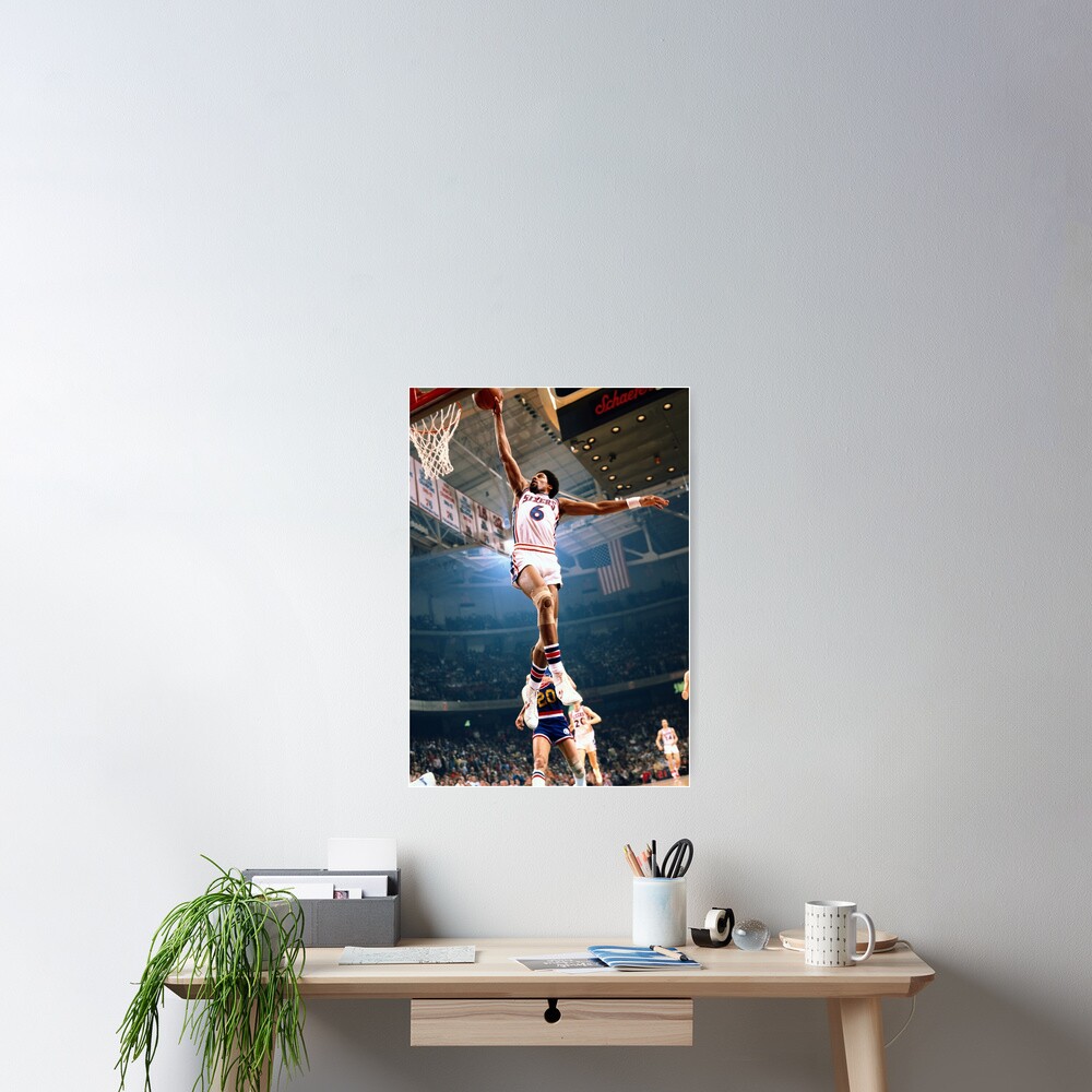 "Dr J Dunk , Dr j Cradle Dunk " Poster for Sale by Powliny Redbubble