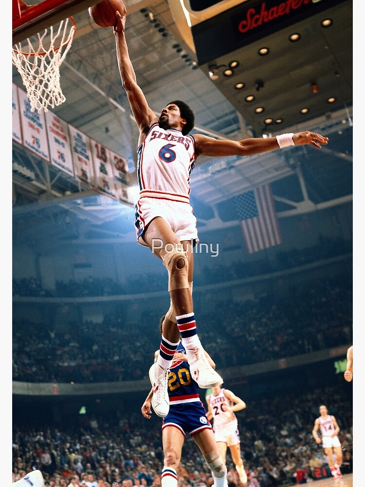 "Dr J Dunk , Dr j Cradle Dunk " Poster for Sale by Powliny Redbubble