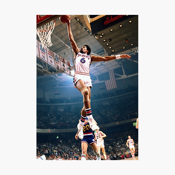 "Dr J Dunk , Dr j Cradle Dunk " Photographic Print by Powliny Redbubble