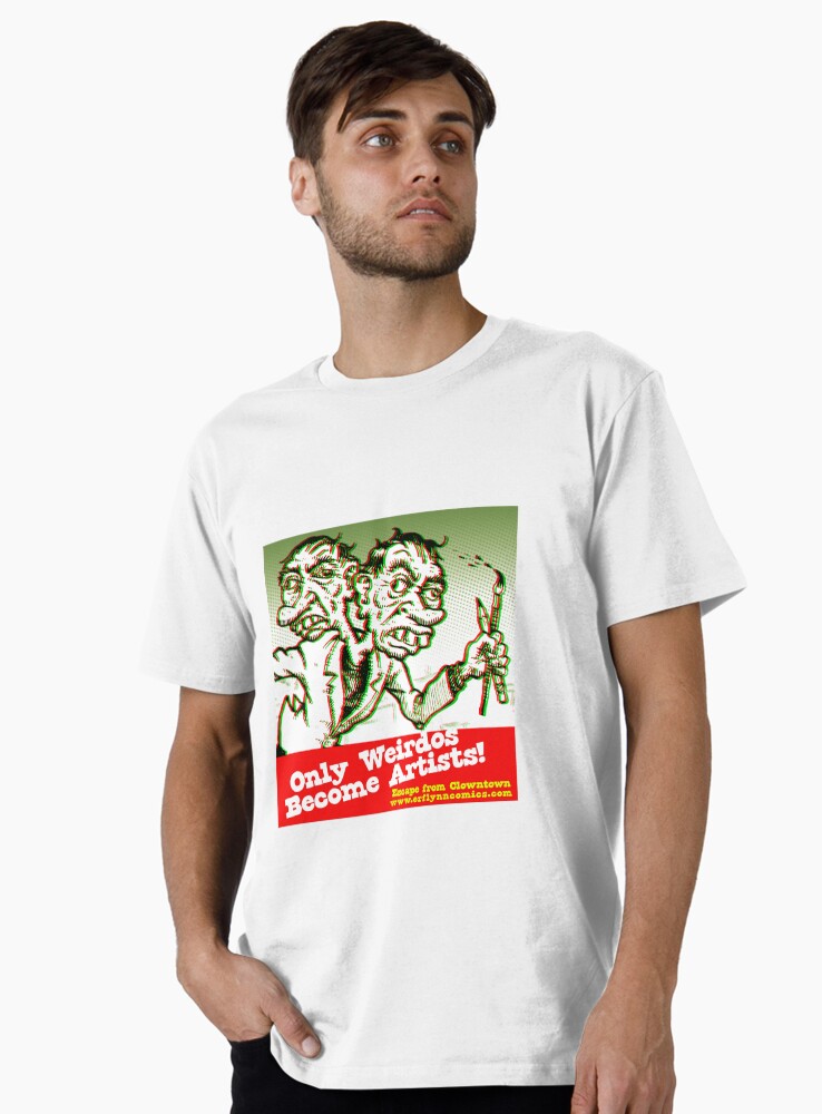Thumbnail 1 of 4, Premium T-Shirt, Only Weirdos 3d Art designed and sold by GrowlingRooster.