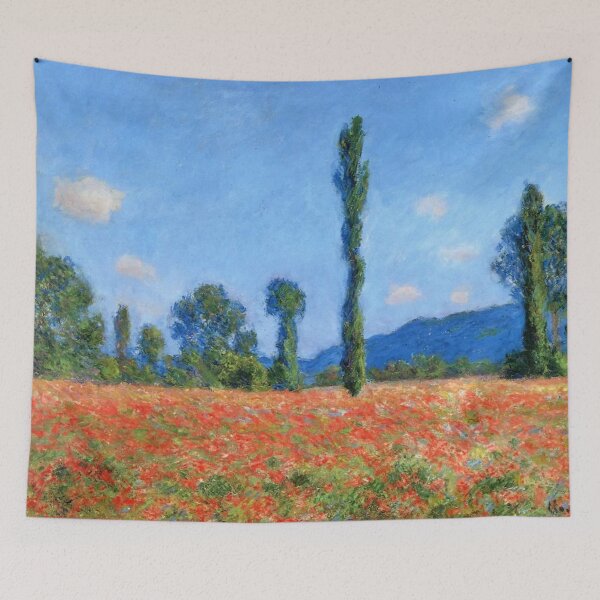 Aperçu de l'œuvre Champ de coquelicots (Giverny) par Monet créée et vendue par ArtHistoryLover.