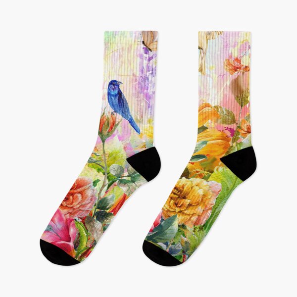Item preview, A Garden of Birds and Butterflies designed and sold by tomorrowsart.
