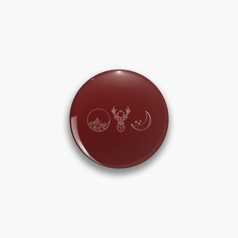 Acotar Throne Of Glass Sarah J Maas Logos Pin For Sale By Thelibraryclose Redbubble 6033