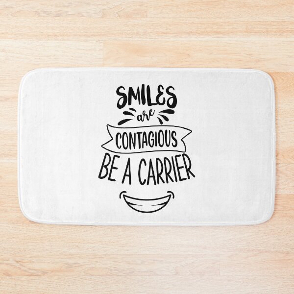 Item preview, Smiles are contagious, be a carrier designed and sold by TheFoolsGallery.