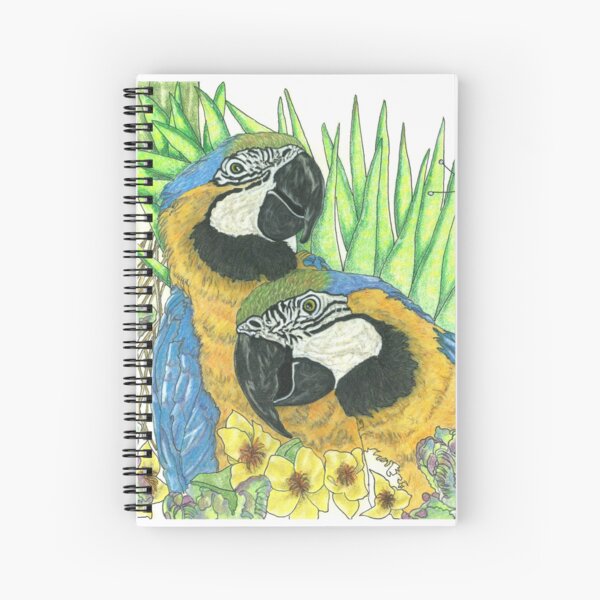A pair of parrots Spiral Notebook