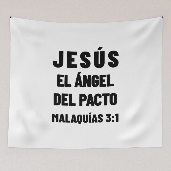 Item preview, Malachi 3:1 Jesus Messenger of the Covenant Spanish Bible Verse designed and sold by NombresDeJesus.