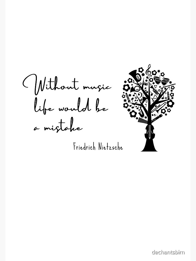 Thumbnail 3 of 3, Journal, Without music life would be a mistake - Friedrich Nietzsche designed and sold by dechantsbirn.