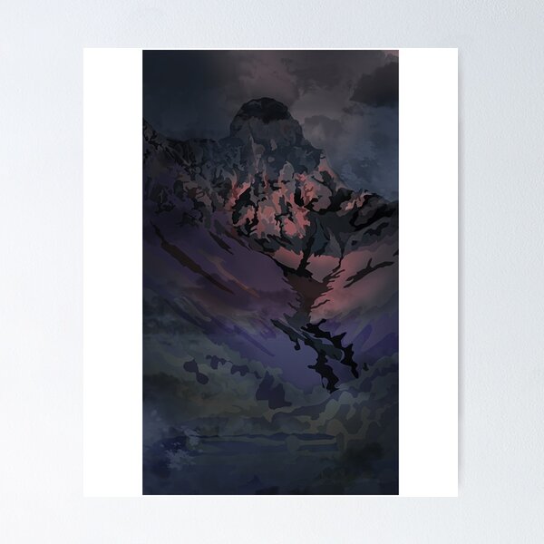 Item preview, Beautiful mountains at night designed and sold by TheLibraryClose.