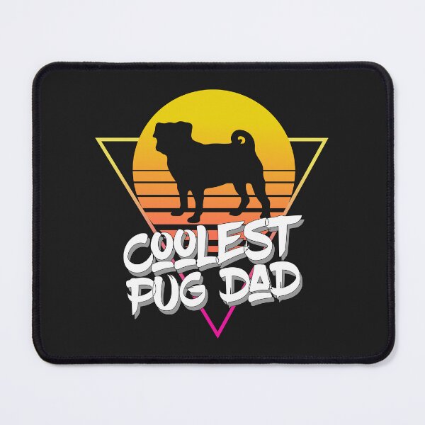 Item preview, Coolest Pug Dad Ever Silhouette Sunset designed and sold by Pugstuff.