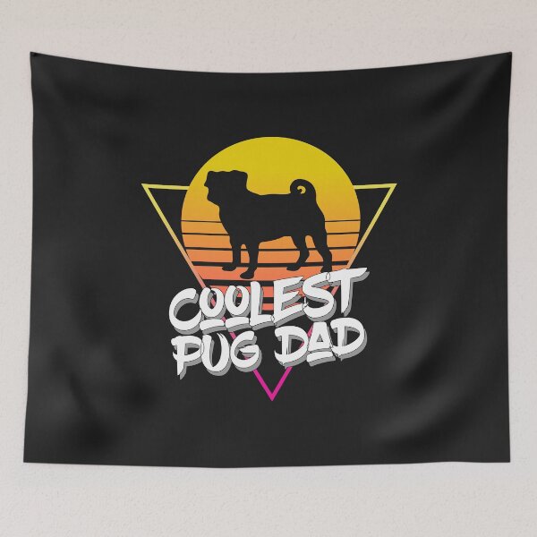 Item preview, Coolest Pug Dad Ever Silhouette Sunset designed and sold by Pugstuff.