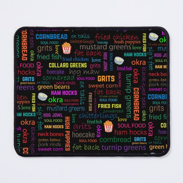 Item preview, Soul Food Lover Southern Cuisine Pattern designed and sold by blackartmatters.