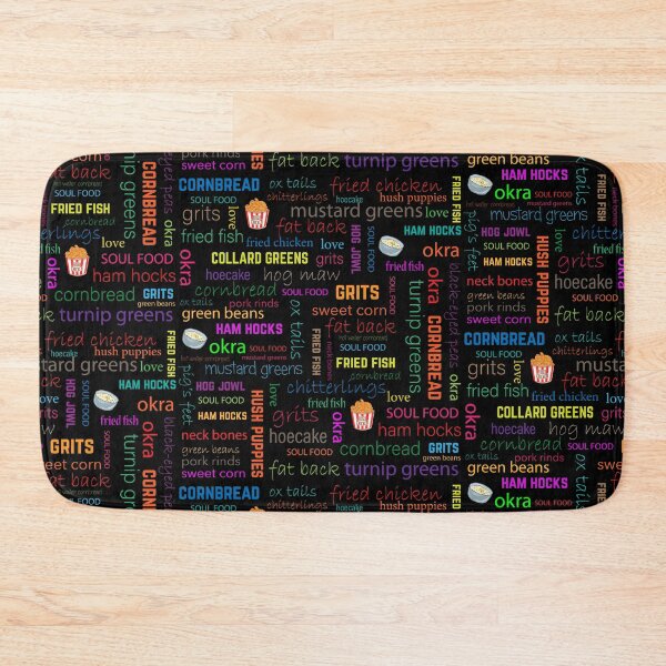 Item preview, Soul Food Lover Southern Cuisine Pattern designed and sold by blackartmatters.