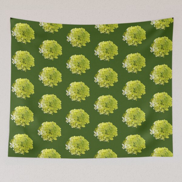 Item preview, Elegant Chartreuse Limelight Hydrangea on Green designed and sold by myrubiogarden.