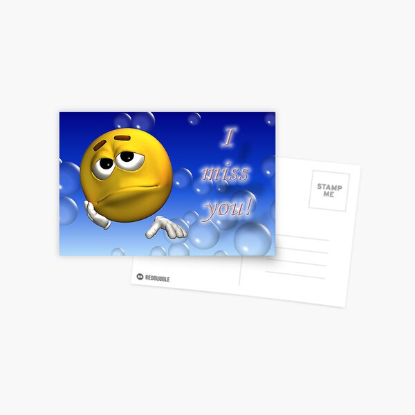 I miss you Postcard