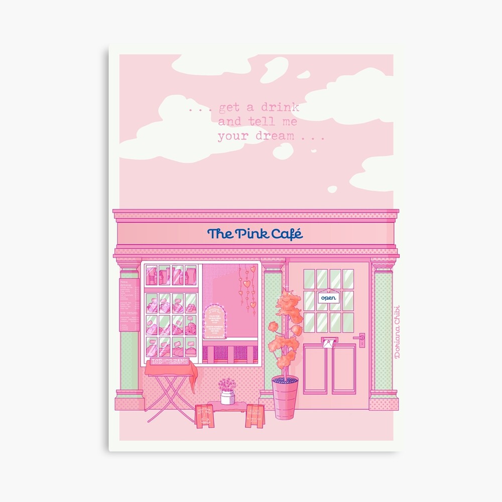 kawaii British café Poster