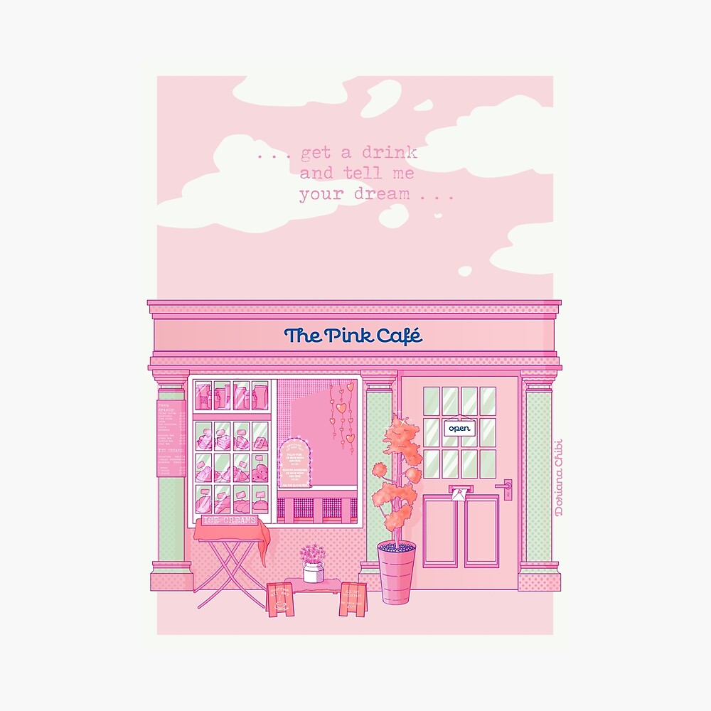 kawaii British café Poster