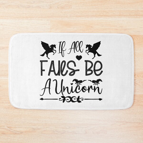 Item preview, If All Fails Be Unicorn Pony Funny Love Valentine Summer Gift Art Design Happy Life Apparel Essential Motivation Inspiration Joy Mood  designed and sold by DesignByHeartUK.