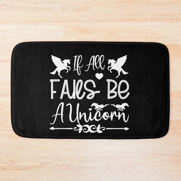 Item preview, If All Fails Be Unicorn Pony Funny Love Valentine Summer Gift Art Design Happy Life Apparel Essential Motivation Inspiration Joy Mood  designed and sold by DesignByHeartUK.