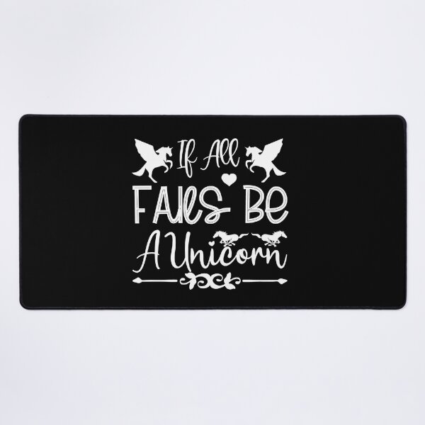 Item preview, If All Fails Be Unicorn Pony Funny Love Valentine Summer Gift Art Design Happy Life Apparel Essential Motivation Inspiration Joy Mood designed and sold by DesignByHeartUK.