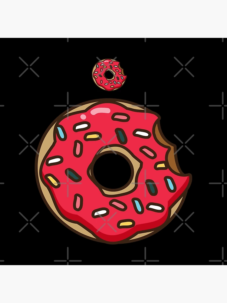 Donut logo with a bite sign